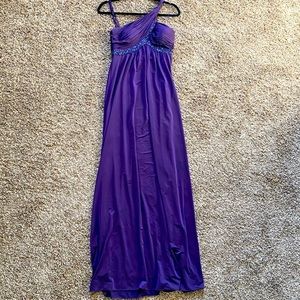 Gorgeous purple beaded dress sz 6